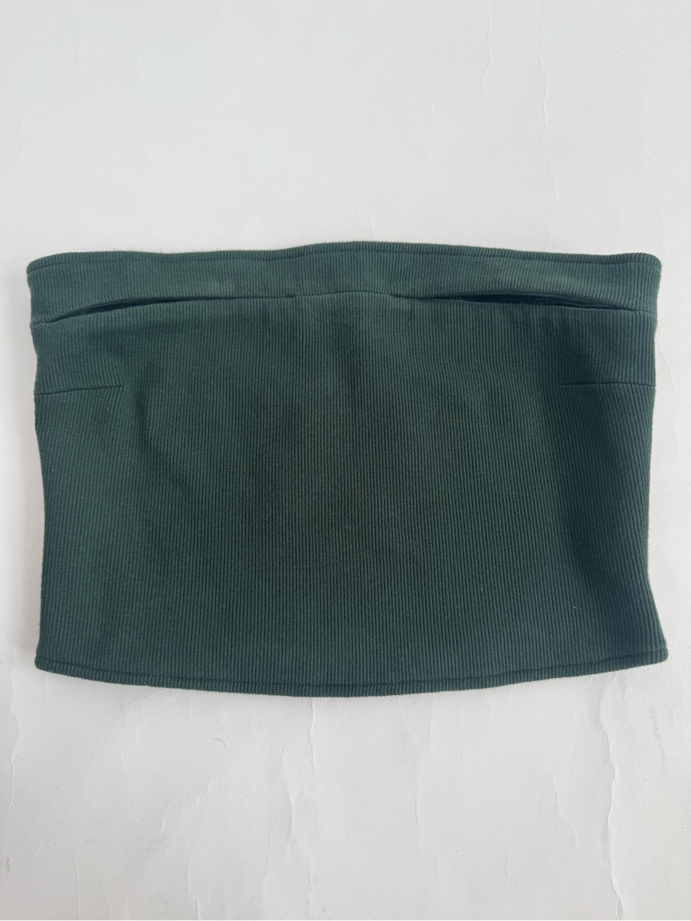 Tae Park Slit Tube Top - Dark Green